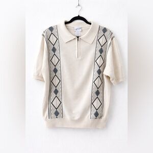 Vintage Irvine Park Old Money Knit Polo Large